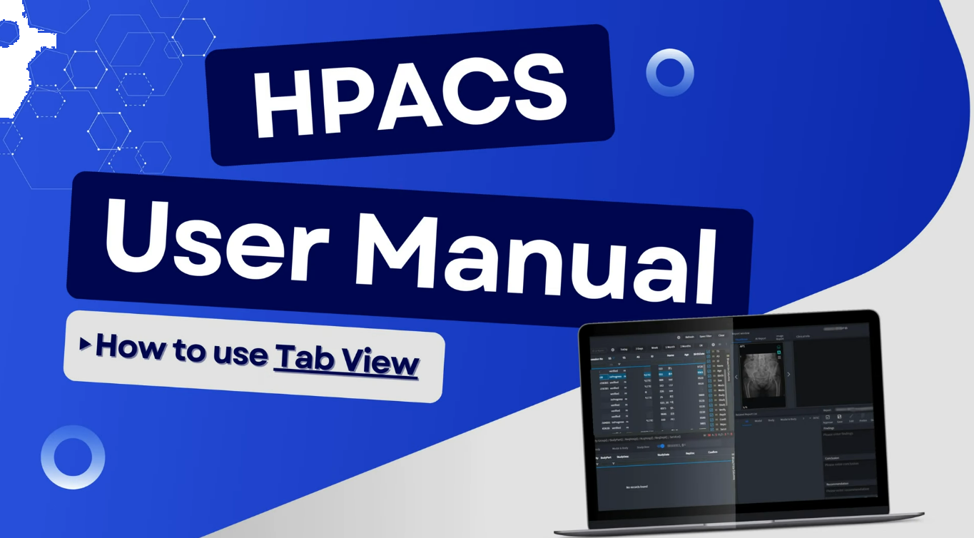 HPACS User Manual - Tab View
